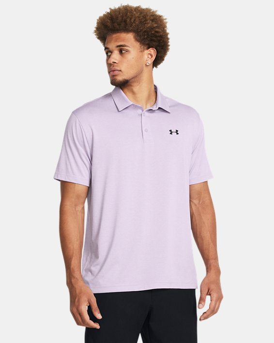 Men's UA Playoff Heather Polo in Purple image number 0